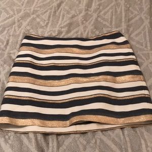 J.Crew size 2 striped pencil skirt